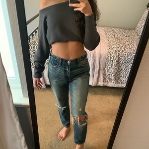 A&F Annie Girlfriend Jeans